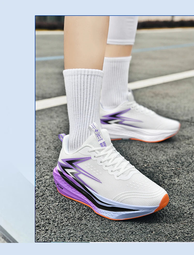 Carbon Plate Running Shoes – Marathon Athletic Sneakers for Men & Women, Lightweight Breathable Sports & Walking Shoes