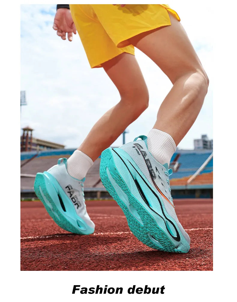 Carbon Plate Running Shoes – Lightweight Breathable Marathon Sneakers for Men & Women, Athletic Training Shoes