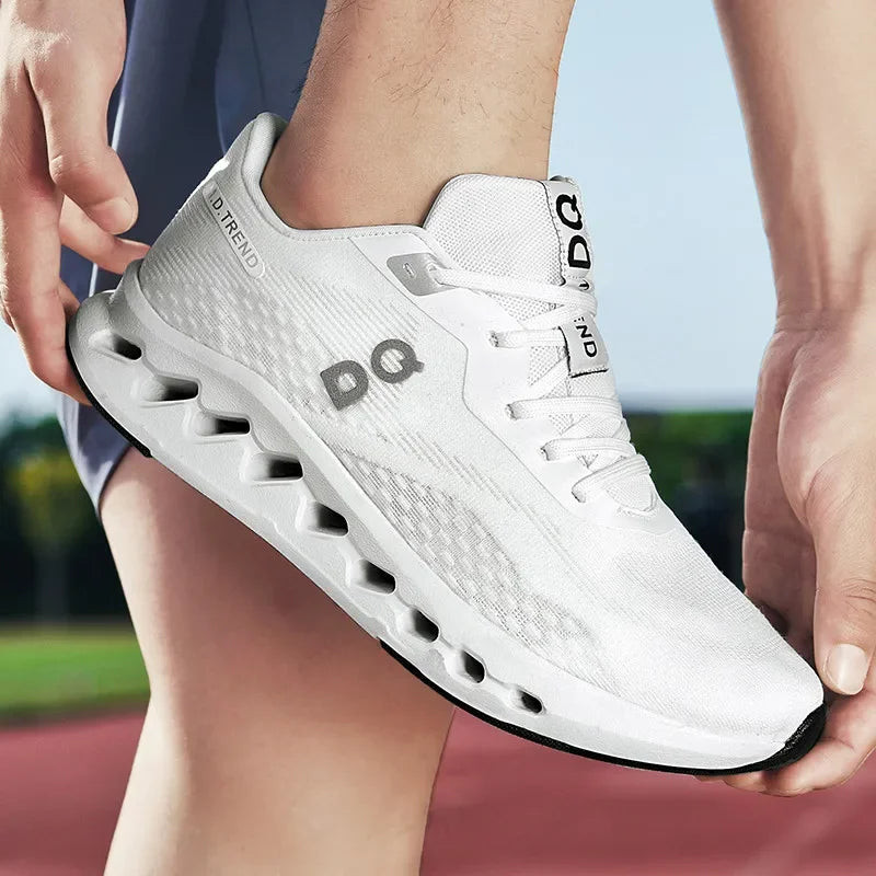 Fashion Cushioning Running Shoes – Lightweight Breathable Tennis & Sports Sneakers for Menual Walking Footwear