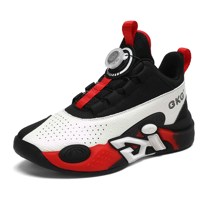 Children’s Youth Basketball Sneakers – Breathable Leather Footwear