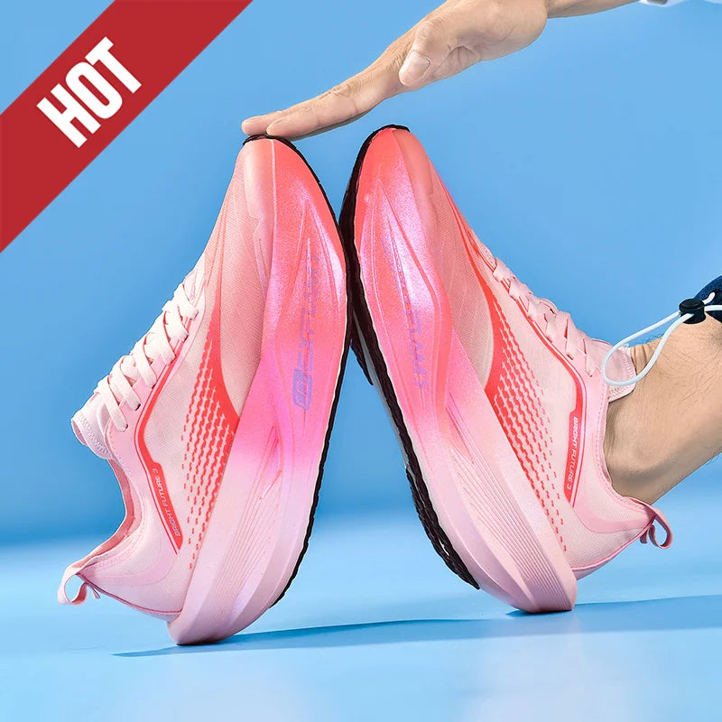 Carbon Plate Running Shoes – Lightweight Marathon Sneakers for Men & Women, Breathable Anti-Slip Athletic Sports Shoes