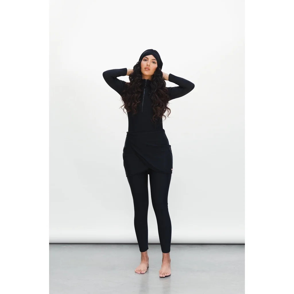 AMEHE Women's Modest Long-Sleeve Burkini Swimwear with Hijab