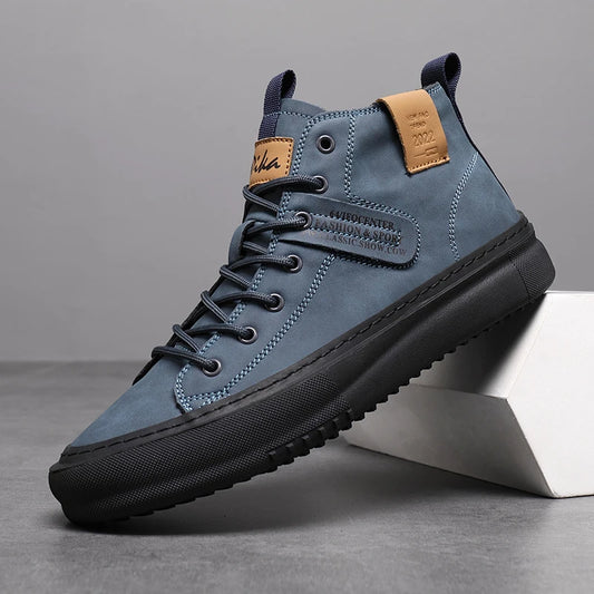 Men’s Trendy High-Top Shoes – Comfortable Business & Formal