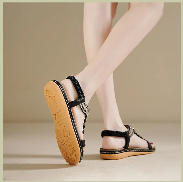 Women’s Soft Sole Sandals – Breathable, Anti-Slip Flats
