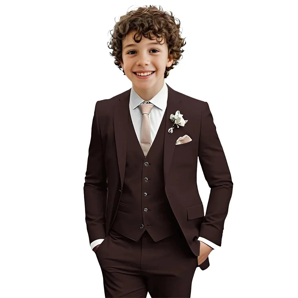 AMEHE Boys’ 3-Piece Formal Suit Set