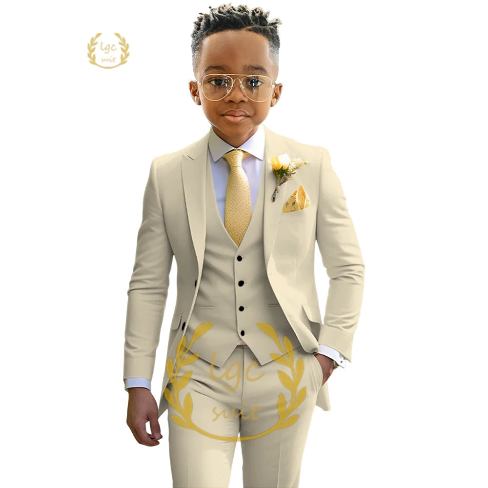 Boys’ Dress Suit – Ivory Wedding & Dinner Ceremony Outfit