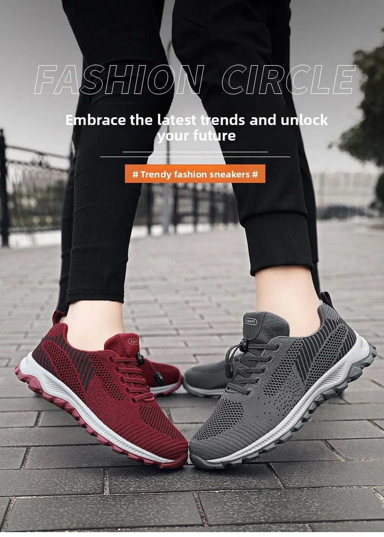 Women’s Platform Lace-Up Sneakers – Casual Running & Vulcanized Shoes