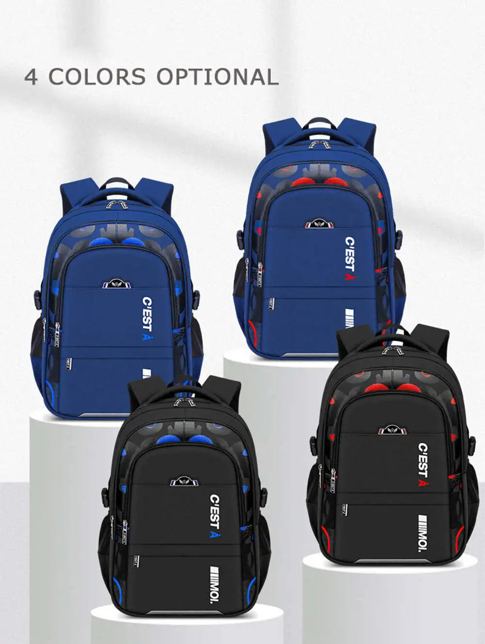 Boys School Backpack – Durable & Spacious for Kids & Teens