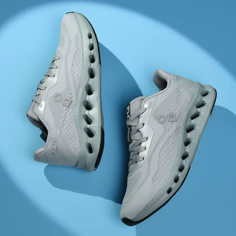 Fashion Cushioning Running Shoes – Lightweight Breathable Tennis & Sports Sneakers for Menual Walking Footwear