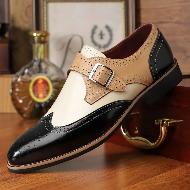 Men’s Fashion Brogue Shoes – Elegant Leather Formal Footwear