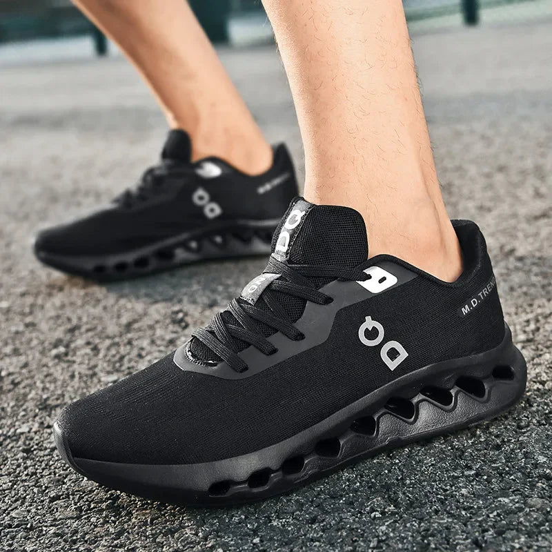 Fashion Cushioning Running Shoes – Lightweight Breathable Tennis & Sports Sneakers for Menual Walking Footwear