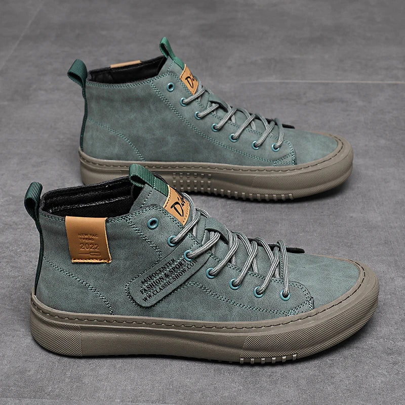Men’s Trendy High-Top Shoes – Comfortable Business & Formal
