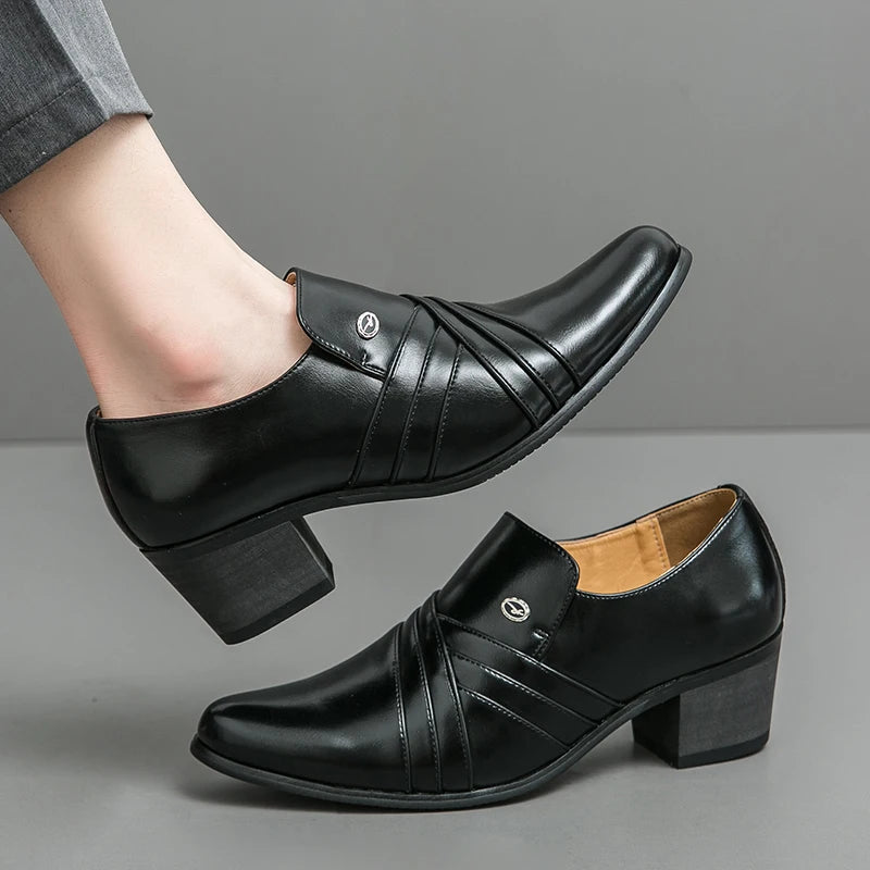 High-End Men’s Formal Shoes – Business & Wedding Leather Shoes