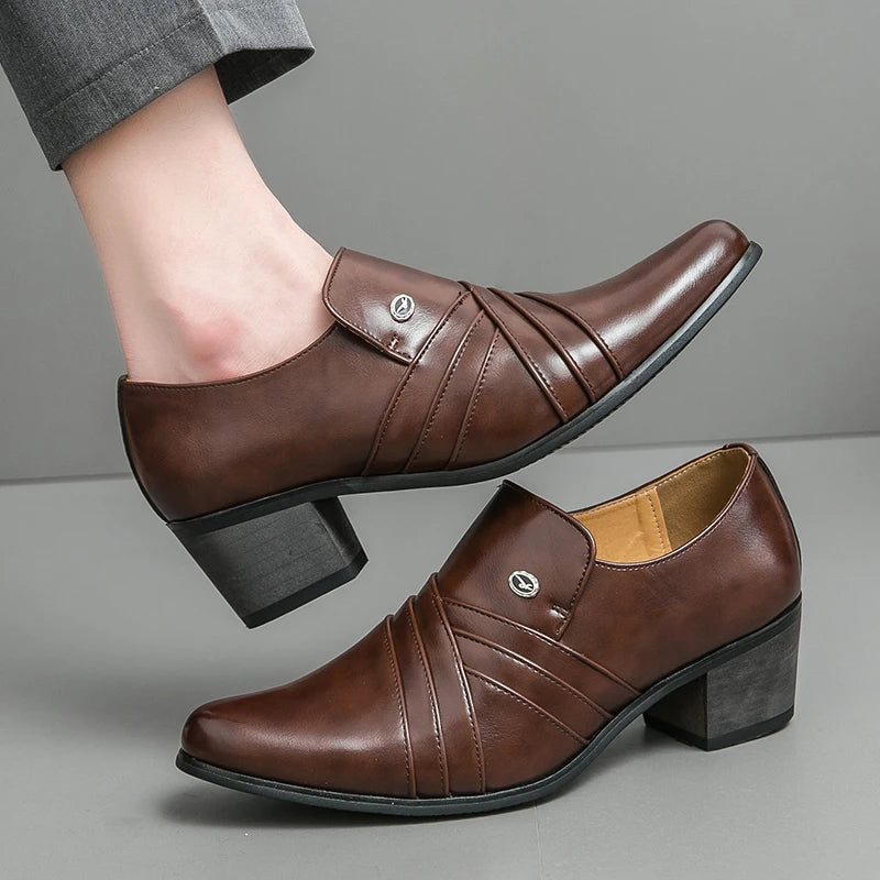 High-End Men’s Formal Shoes – Business & Wedding Leather Shoes