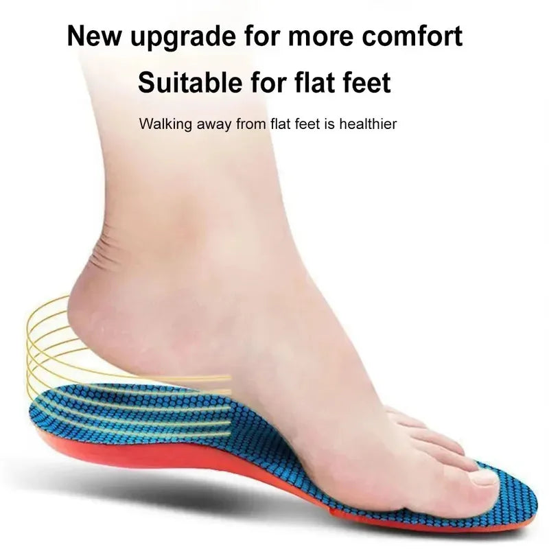 Sport Orthopedic Insoles – EVA Shock-Absorbing Shoe Inserts for Running, Basketball & Walking