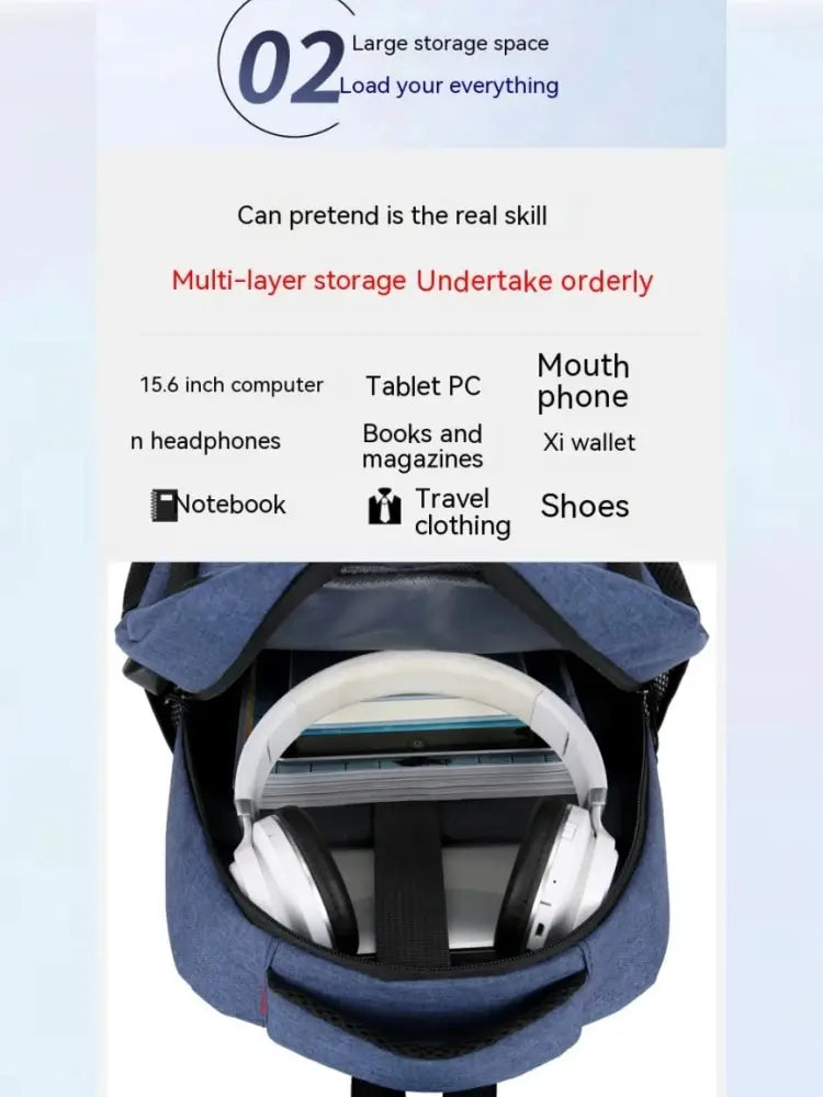 Male & Female BackPack Large Capacity Simple Fashion Travel Student Computer Bag