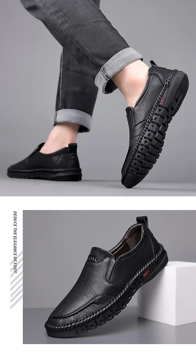 Men’s Business Casual Loafers – Comfortable Leather Shoes