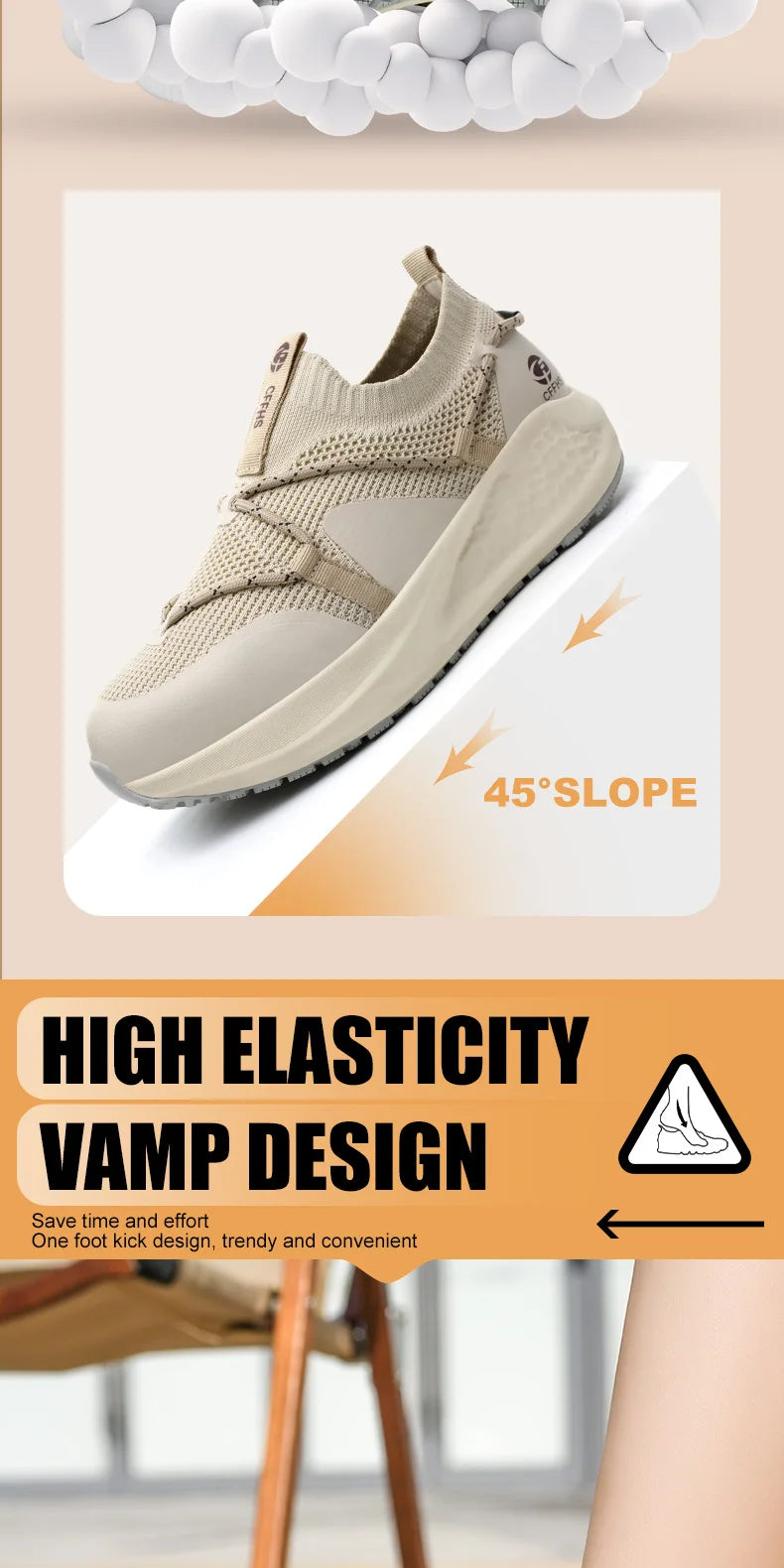Platform Steel Toe Safety Shoes – Comfortable Work Sneakers
