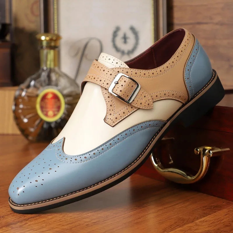 Men’s Fashion Brogue Shoes – Elegant Leather Formal Footwear