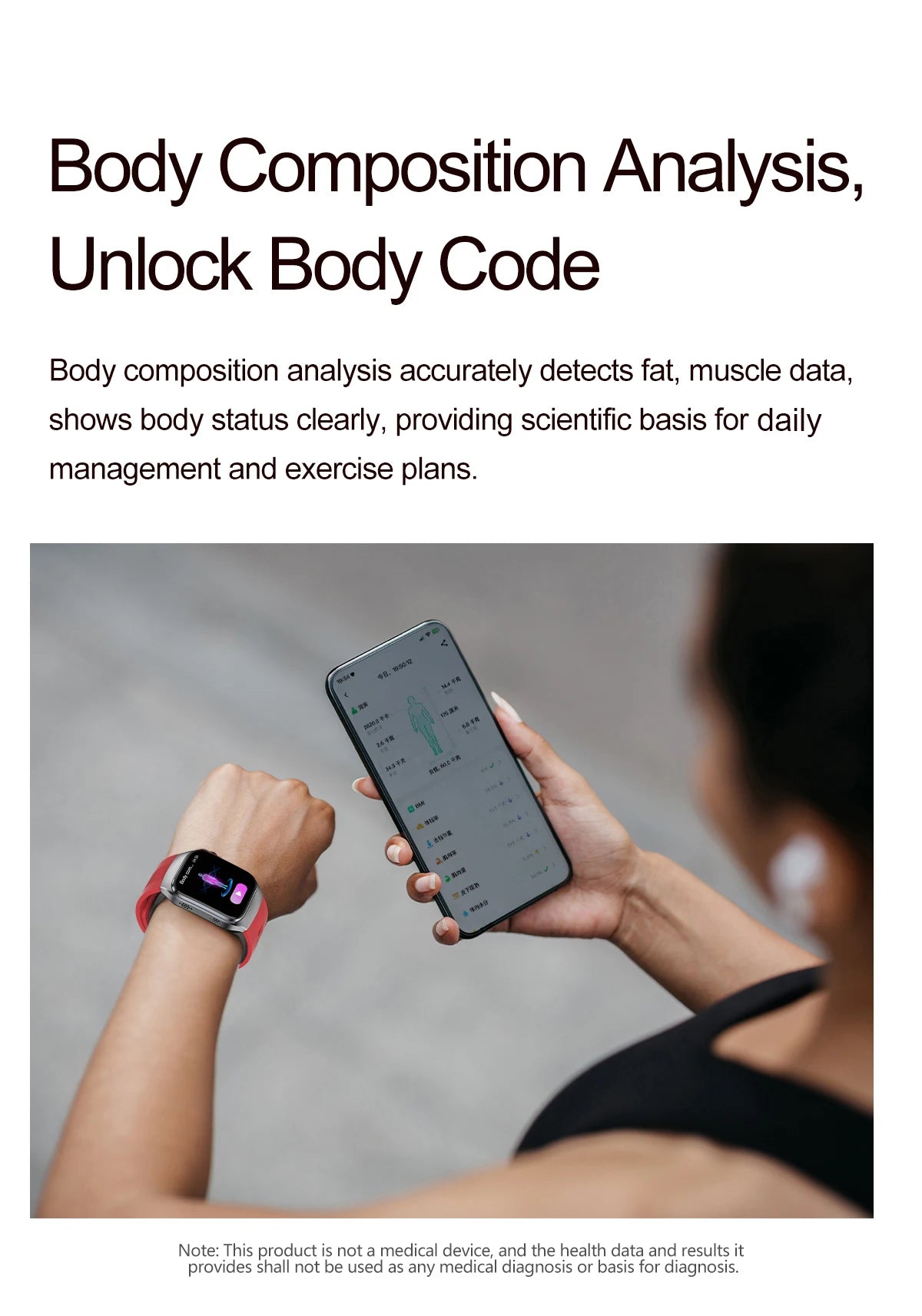 Smart Health Watch with ECG & Blood Pressure Monitoring – AMOLED Fitness Tracker Bracelet