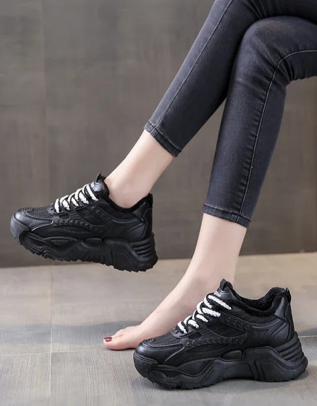 Ladies’ Designer Sports Sneakers – High Platform Footwear