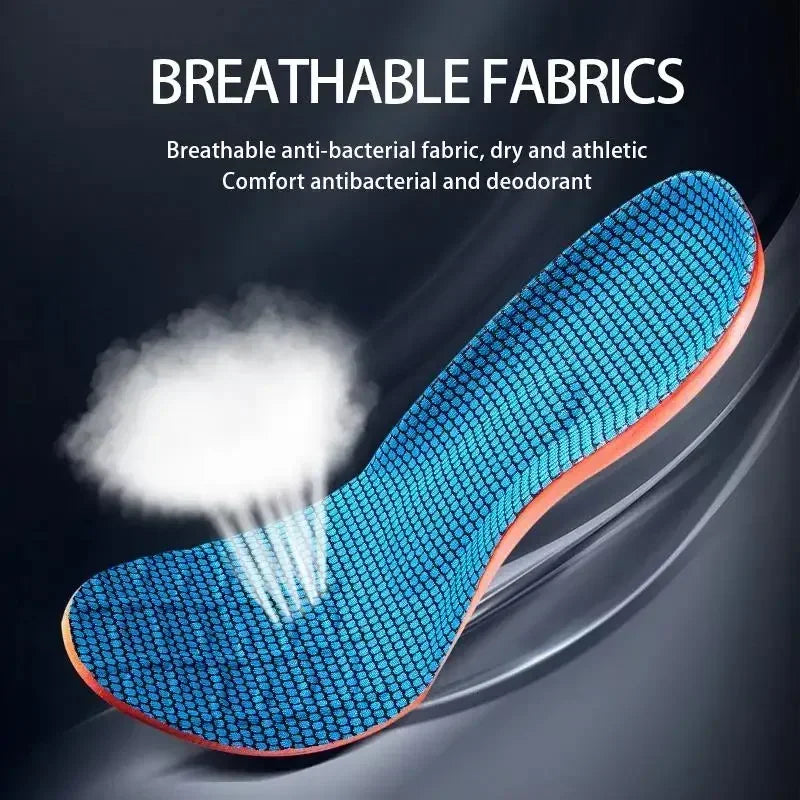 Orthopedic Sport Insoles for Shoes – Shock Absorption Breathable Deodorant Cushion Insoles for Running, Walking & Daily Comfort (Men & Women)