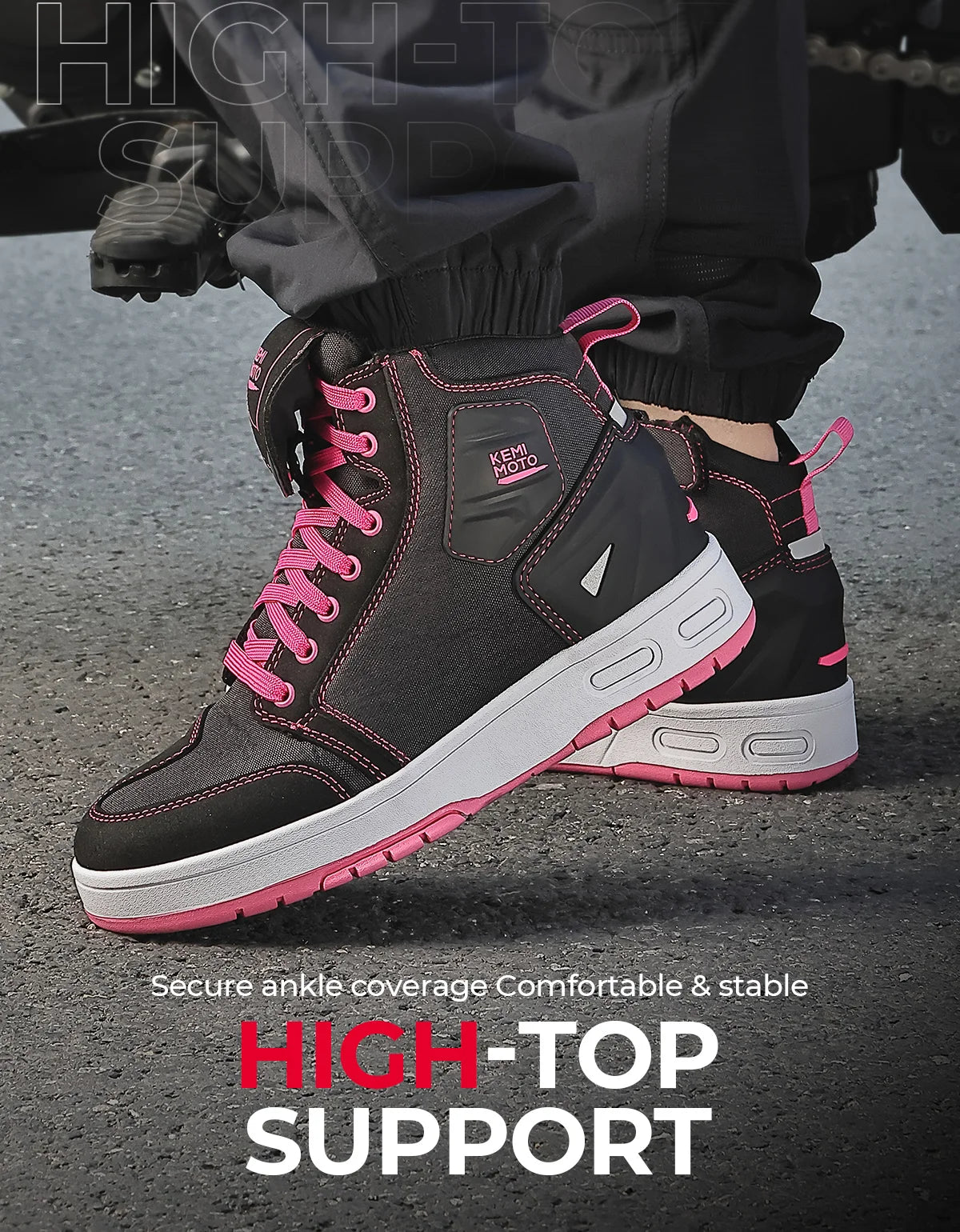 Women’s Motobike Shoes – Ankle & Toe Reinforced Safety