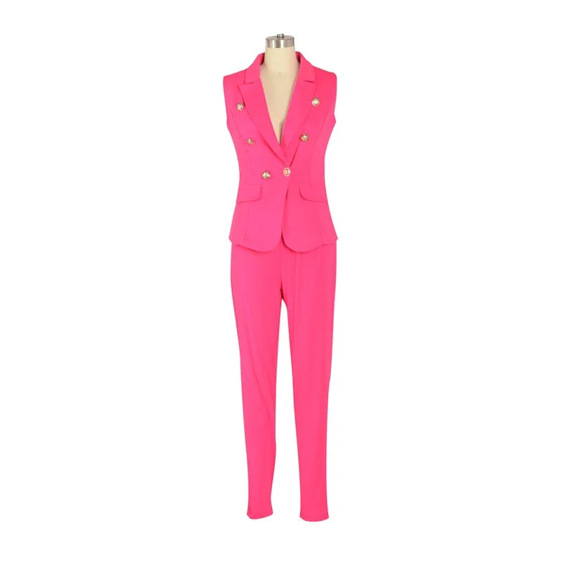 AMEHE Women’s 2-Piece Office Matching Suit Set
