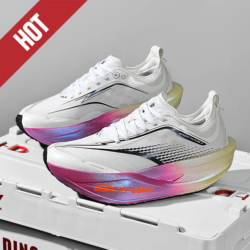 Carbon Plate Running Shoes – Lightweight Marathon Sneakers for Men & Women, Breathable Anti-Slip Athletic Sports Shoes