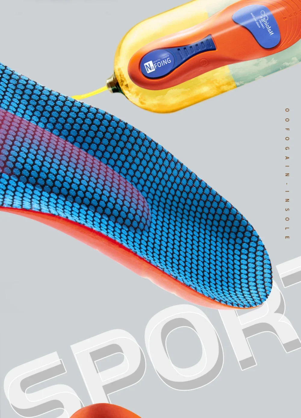 Sport Orthopedic Insoles – EVA Shock-Absorbing Shoe Inserts for Running, Basketball & Walking