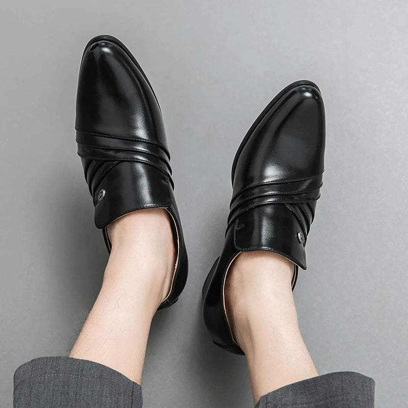 High-End Men’s Formal Shoes – Business & Wedding Leather Shoes