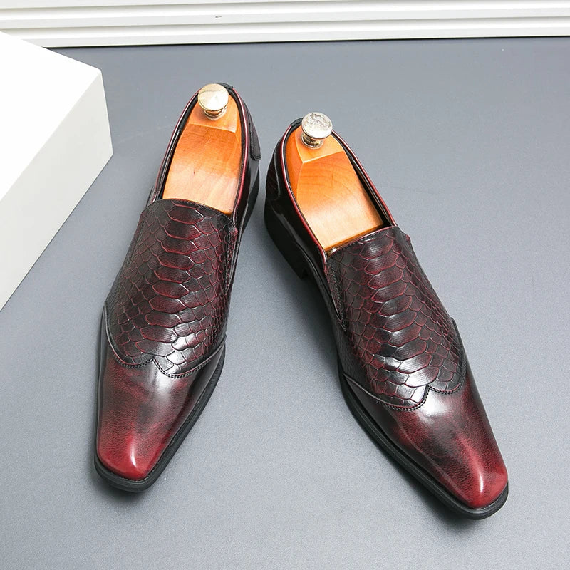 Men’s Shiny Leather Chelsea Shoes – Elegant & Versatile Footwear