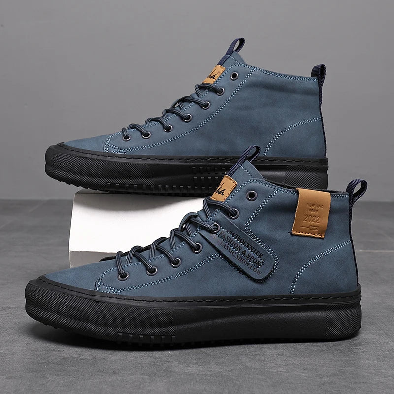 Men’s Trendy High-Top Shoes – Comfortable Business & Formal
