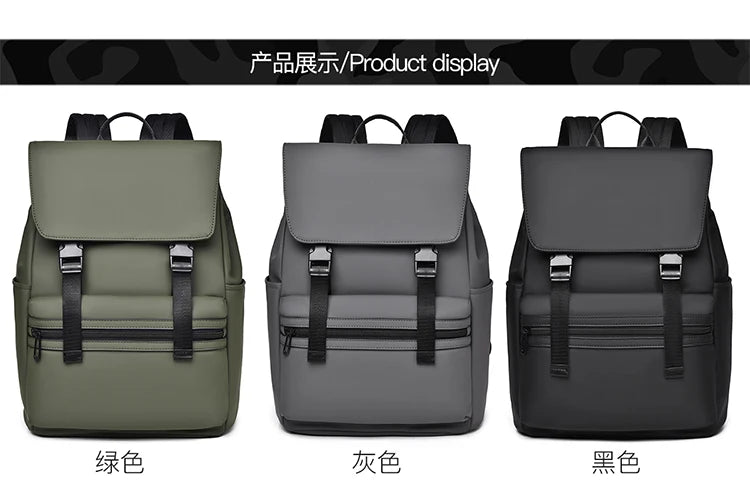 Men's Black Fashion Backpack – Spacious & Durable for Business & Travel