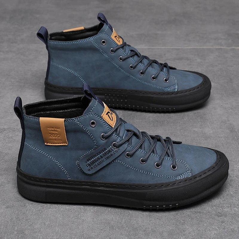 Men’s Trendy High-Top Shoes – Comfortable Business & Formal