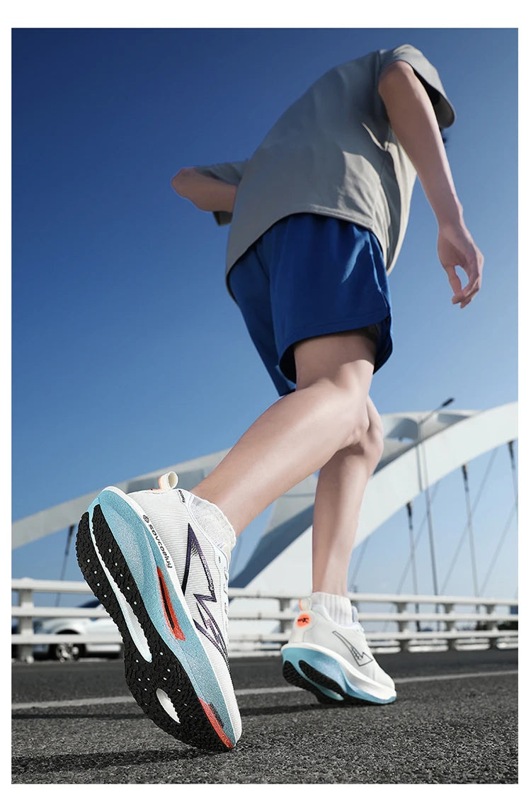 Carbon Plate Running Shoes – Lightweight Breathable Marathon Sneakers for Men & Women, Athletic Non-Slip Training Shoes