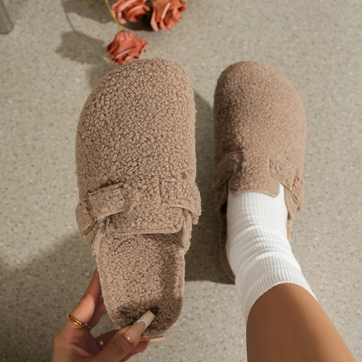 Ladies’ Trendy Brown Shoes – Indoor & Outdoor Comfort