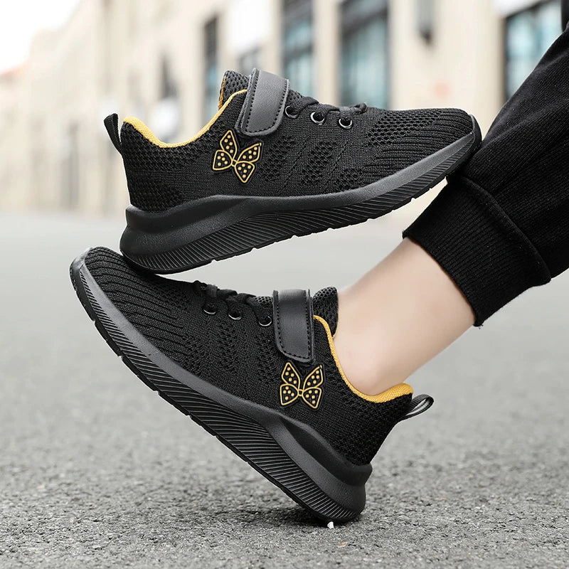 Kids’ Fashionable Mesh Running Shoes – Anti-Slip & Comfortable