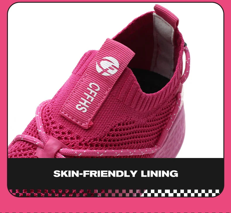 Ladies’ Safety Work Sneakers – Non-Slip, Puncture-Resistant