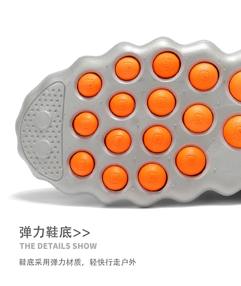 Men’s Cushioned Running Shoes – Breathable Thick Sole Non-Slip Sneakers