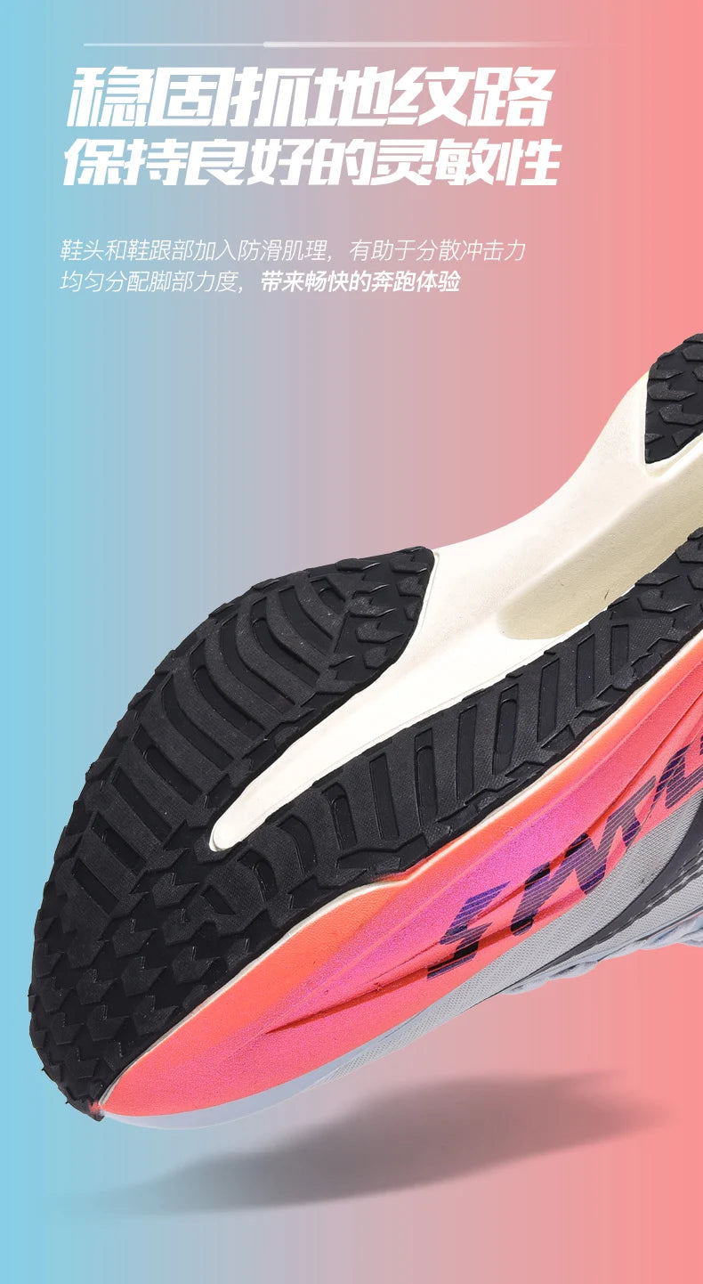 Carbon Plate Running Shoes – Lightweight Marathon Sneakers for Men & Women, Breathable Anti-Slip Athletic Sports Shoes