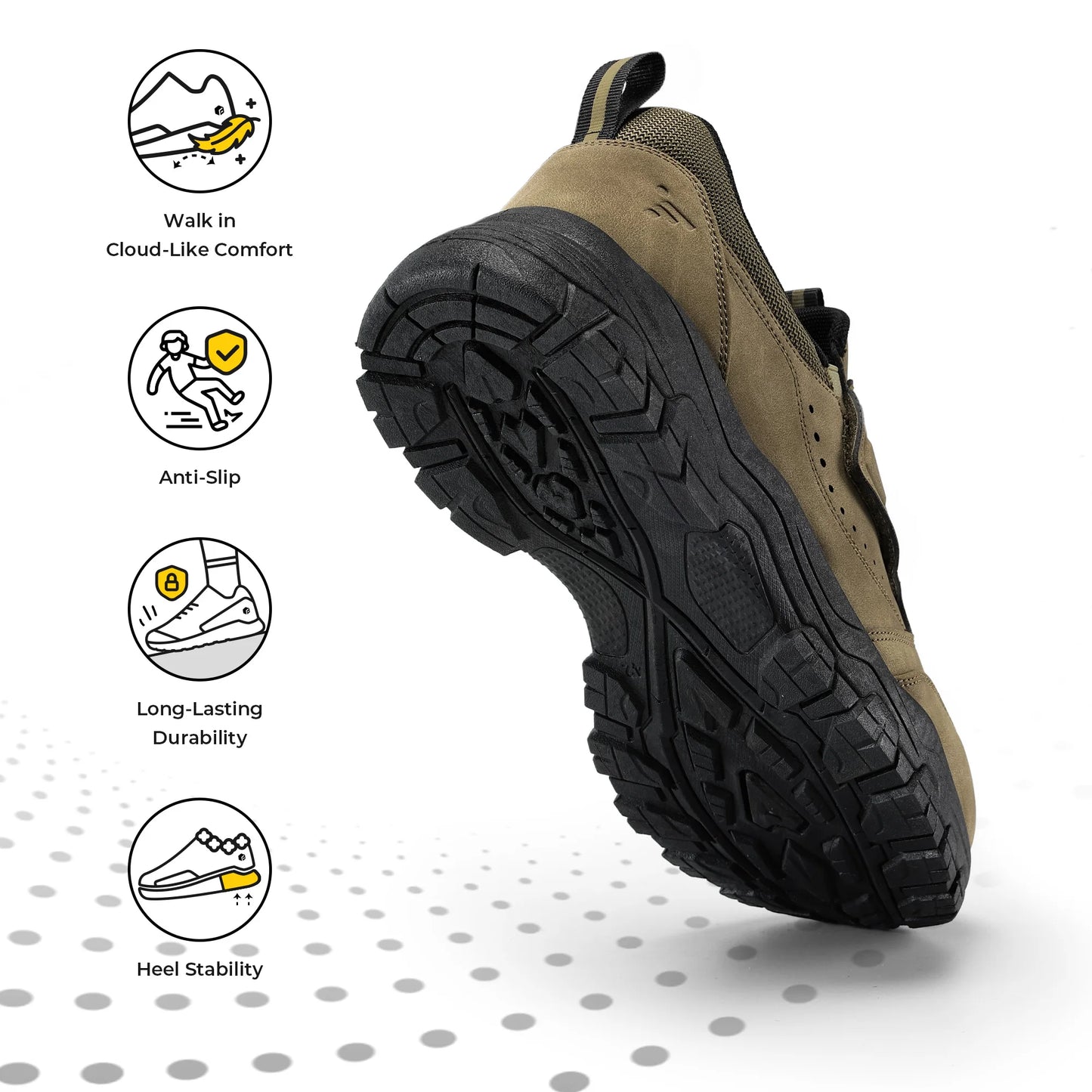 Men’s Slip-On Loafers – Lightweight Arch Support Comfort Shoes