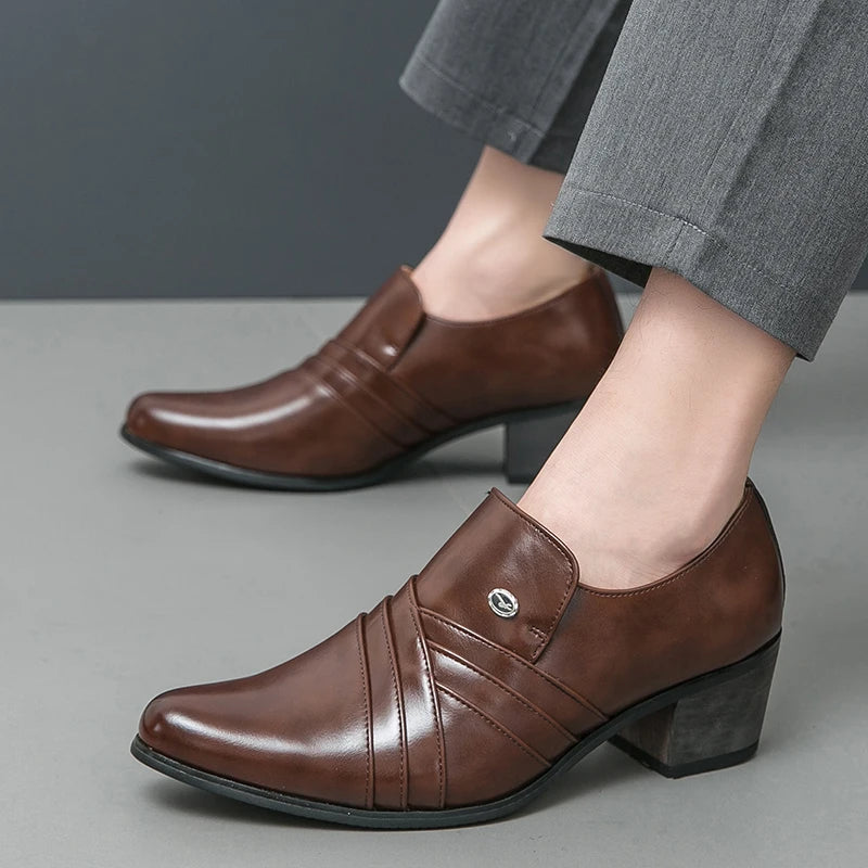 High-End Men’s Formal Shoes – Business & Wedding Leather Shoes