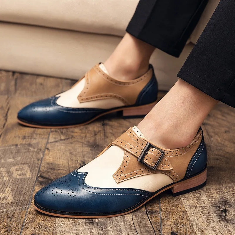 Men’s Fashion Brogue Shoes – Elegant Leather Formal Footwear