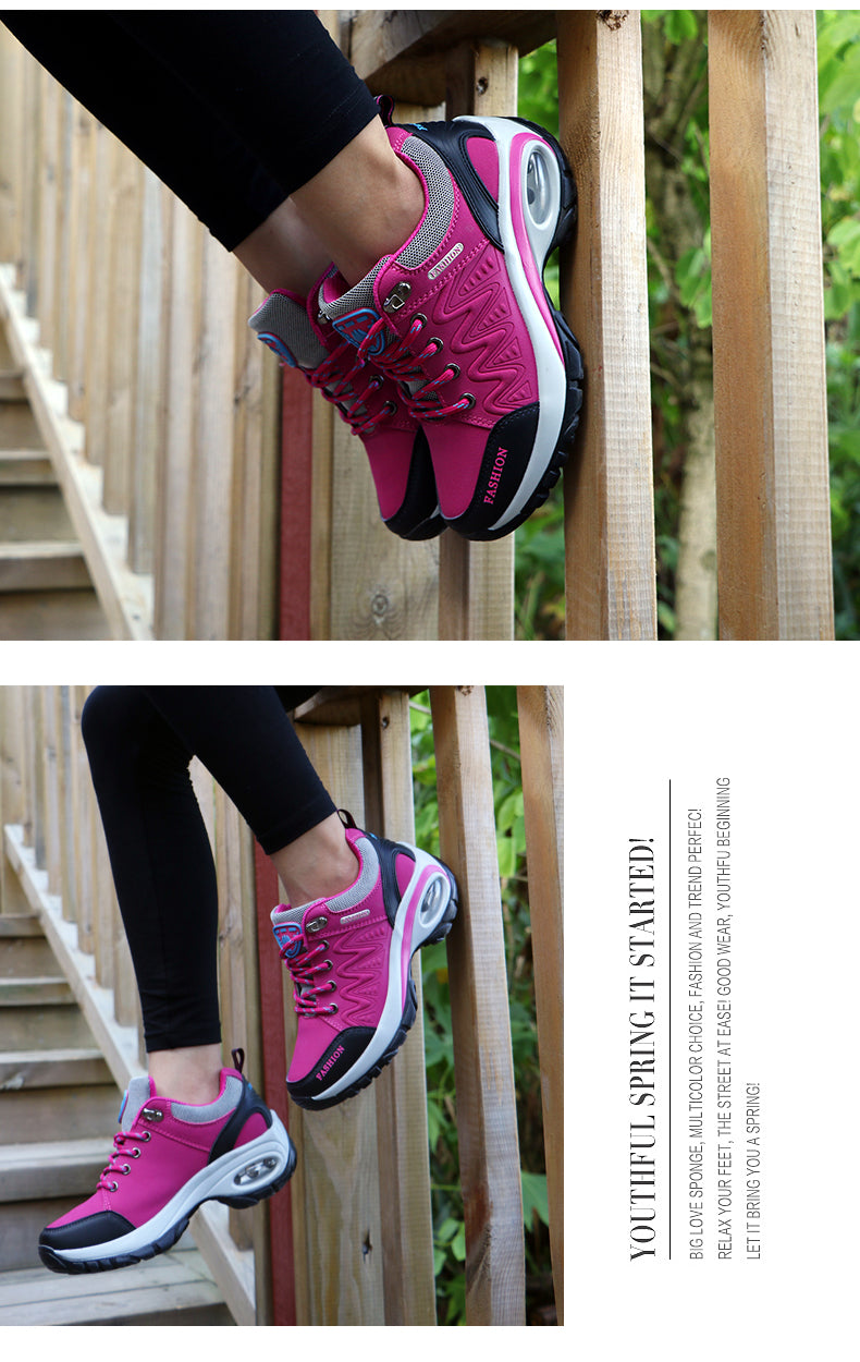 Ladies’ Chunky Wedge Sneakers – Designer Casual Sports Shoes