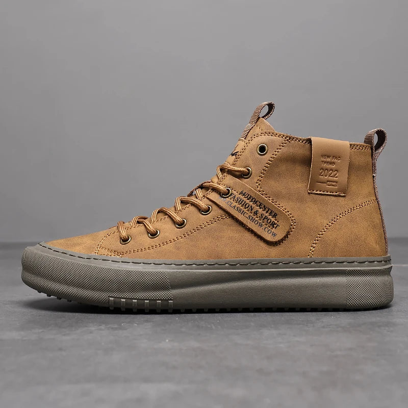 Men’s Trendy High-Top Shoes – Comfortable Business & Formal