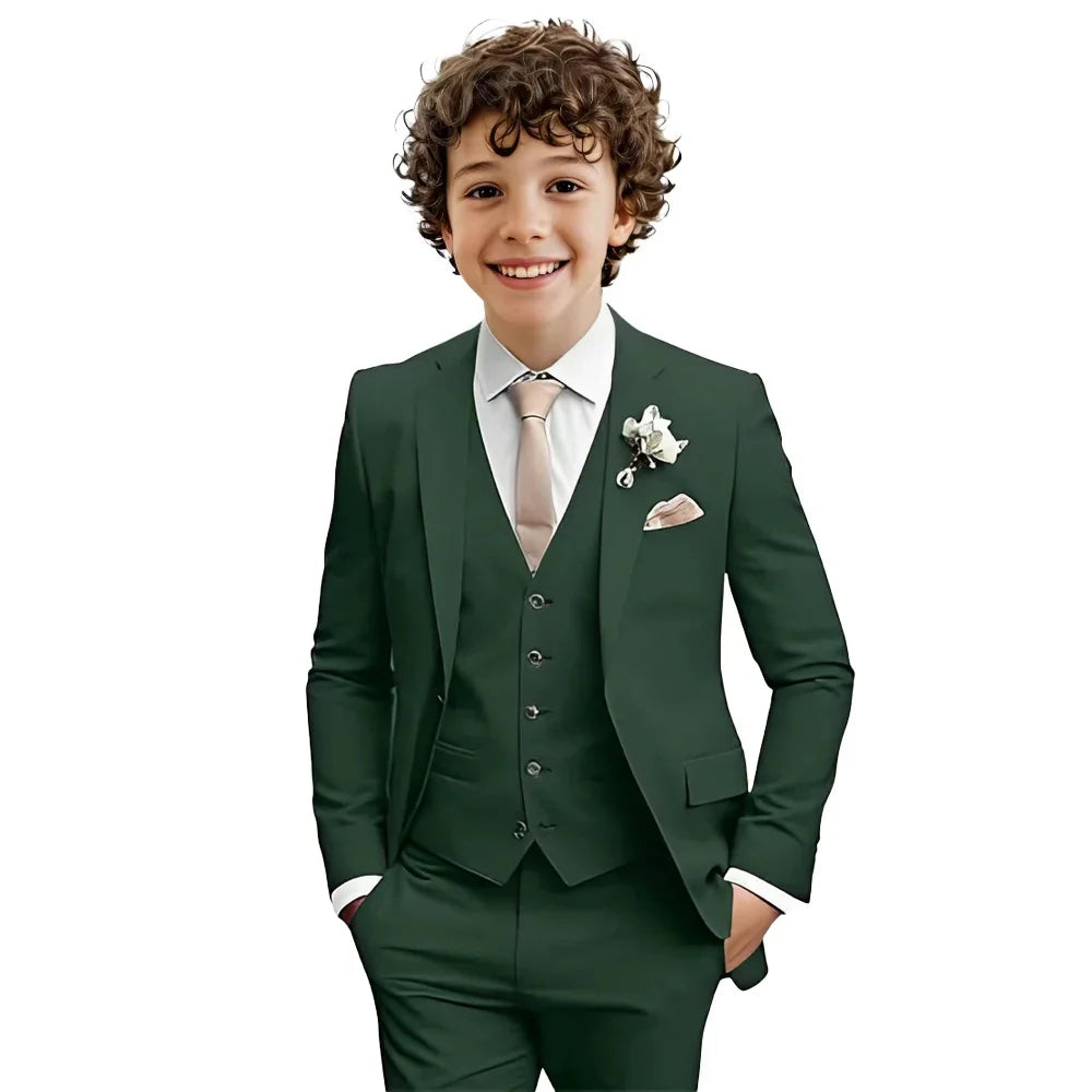 AMEHE Boys’ 3-Piece Formal Suit Set