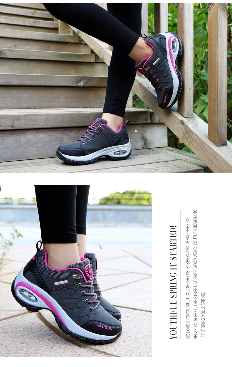 Ladies’ Chunky Wedge Sneakers – Designer Casual Sports Shoes