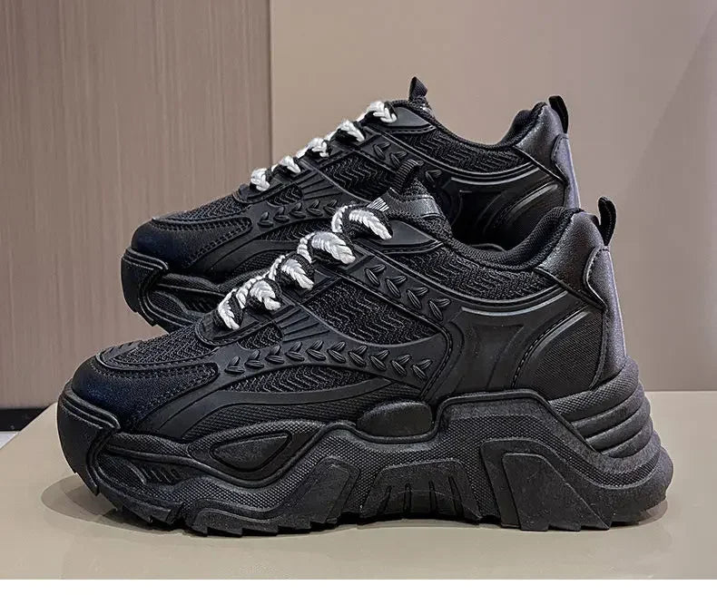Ladies’ Designer Sports Sneakers – High Platform Footwear