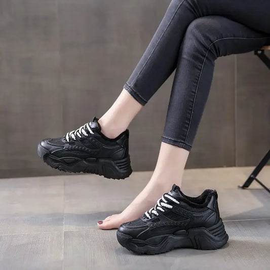 Ladies’ Designer Sports Sneakers – High Platform Footwear